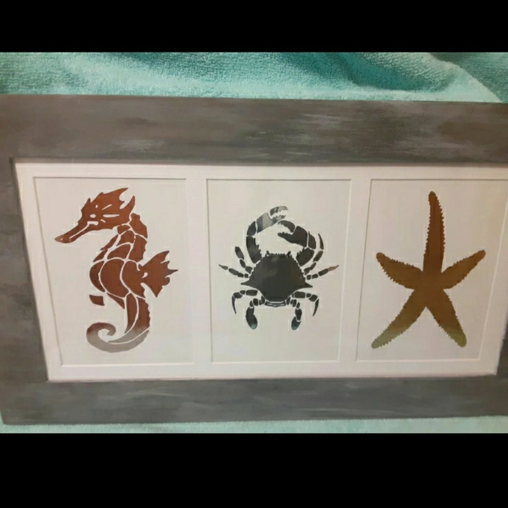 Nautical ocean life art